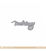 Mama Elephant MERRY SCRIPT CREATIVE CUTS dies